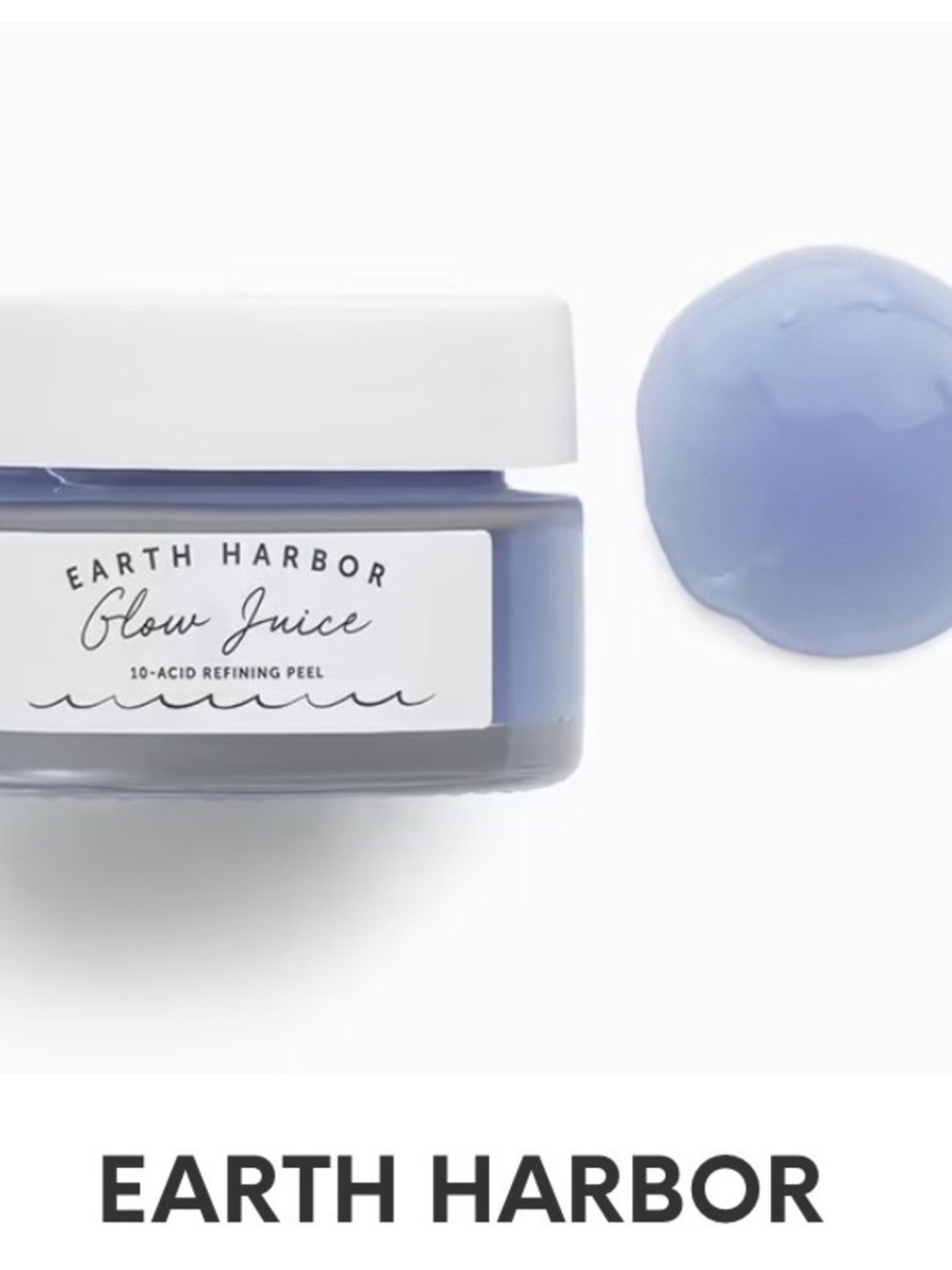 Earth Harbor Glow Juice 10-Acid Refining Peel - Blue